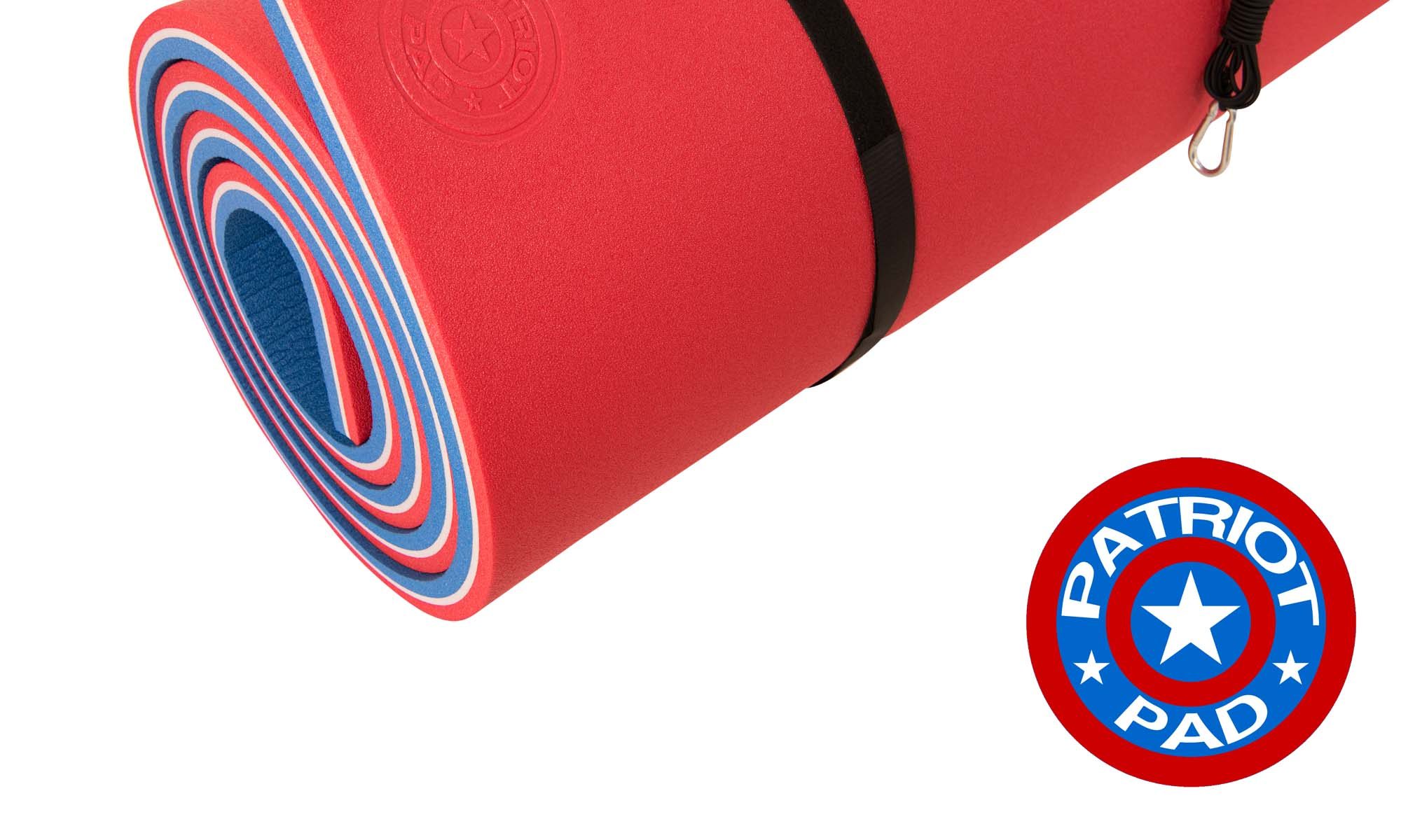 red white & blue floating pad